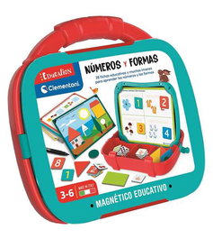 Clementoni Maletín Magnético Números Y Formas 55493 | Pizarra Educativa +3 Años