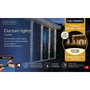 Lumineo Cortina LED Interconectable Multifunción, Luz Blanca Cálida, 200 LEDs, 1,5 x 2 m