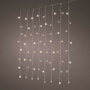 Lumineo Cortina LED Interconectable Multifunción, Luz Blanca Cálida, 200 LEDs, 1,5 x 2 m