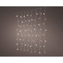Lumineo Cortina LED Interconectable Multifunción, Luz Blanca Cálida, 200 LEDs, 1,5 x 2 m