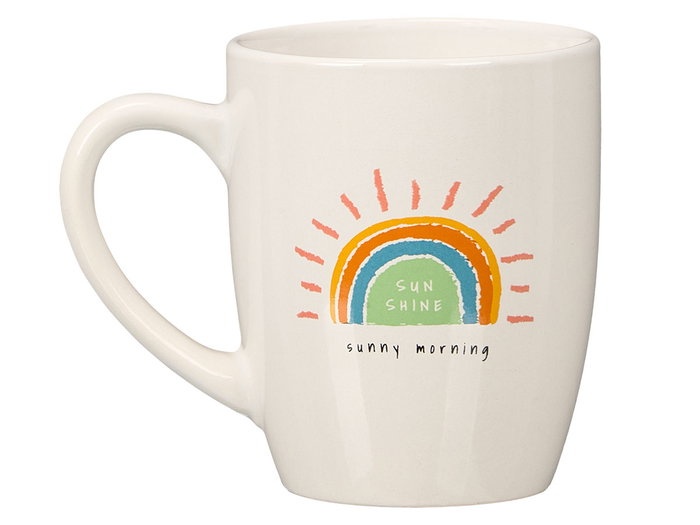 VESSIA Taza de Porcelana Sunshine 350ml Blanco-Multicolor