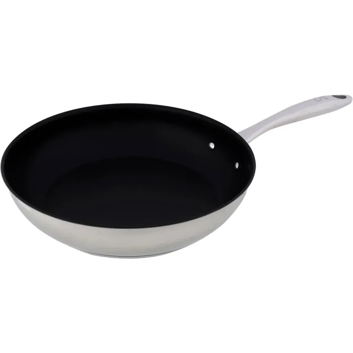 Cosy & Trendy COS5401110228394 Sartén Clásica Cómoda y Moderna Acero Inoxidable Ø30 cm Antiadherente Inducción