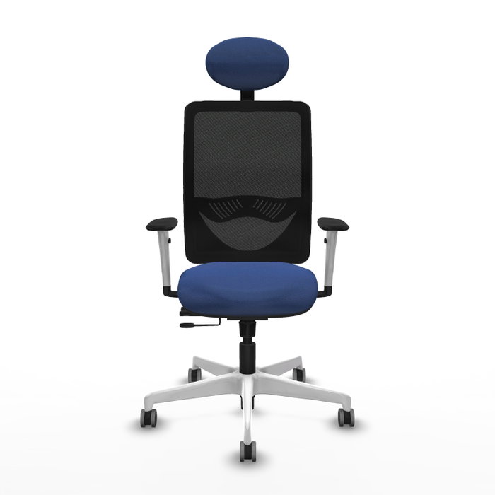 PIQUERAS Y CRESPO Silla de oficina Zulema con Mecanismo Sincro/Traslack Azul Marino