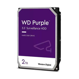 Western Digital WD Purple 2 TB, 256 MB Cache, SATA 3.5 in, CMR