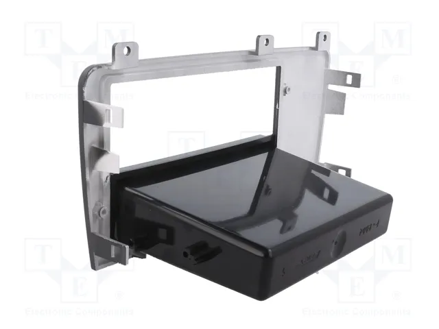 METRA Bastidor de montaje de radio para Volvo, 1 DIN y 2 DIN, negro