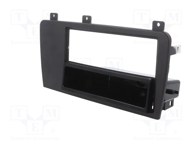 METRA Bastidor de montaje de radio para Volvo, 1 DIN y 2 DIN, negro