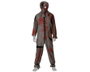 Pesadilla - Disfraz de Muñeco Vudú Gris para Hombre Adulto con Máscara Cerrada, Tallas M-L, Ideal para Halloween y Fiestas de Terror