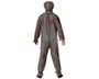Pesadilla - Disfraz de Muñeco Vudú Gris para Hombre Adulto con Máscara Cerrada, Tallas M-L, Ideal para Halloween y Fiestas de Terror