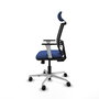 PIQUERAS Y CRESPO Silla de oficina Yunquera con mecanismo Sincro/Traslack Azul marino y Negro