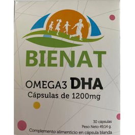 BIENAT DHA Omega 3 1200Mg 30 Cápsulas