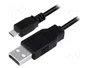 LogiLink Cable USB 2.0 de 5m, USB A a Micro USB B, Negro