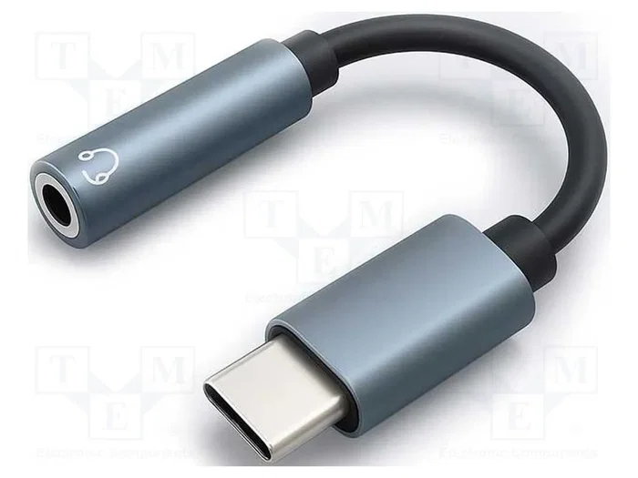 QOLTEC Adaptador de Audio Jack 3,5mm a USB C Negro QOLTEC Adaptador de Audio Jack 3,5mm a USB C Negro