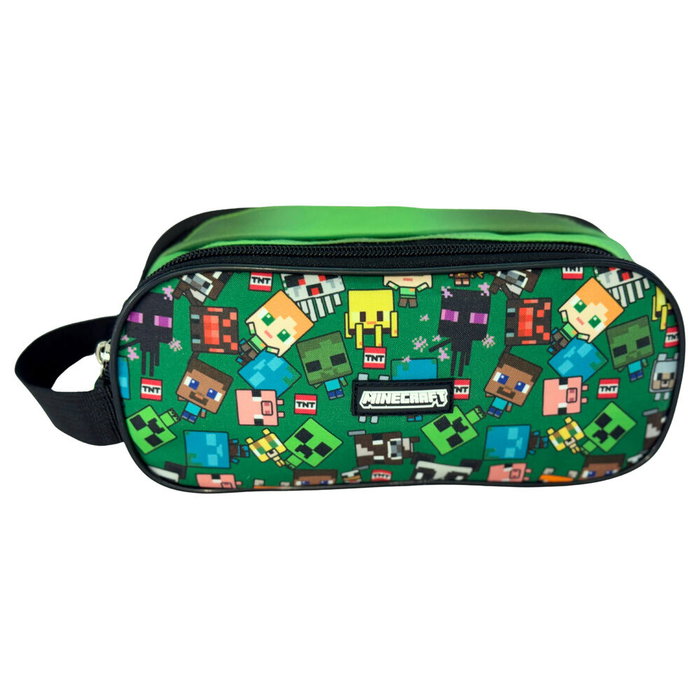 MANENTI Bolsa cremallera Characters Minecraft triple 23x10x6cm MANENTI Bolsa cremallera Characters Minecraft triple 23x10x6cm
