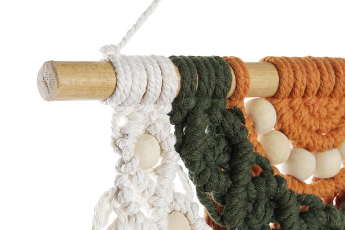 DKD Home Decor Decoración Colgante Macramé 30x1x57 Surtido de Colores