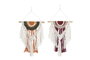 DKD Home Decor Decoración Colgante Macramé 30x1x57 Surtido de Colores
