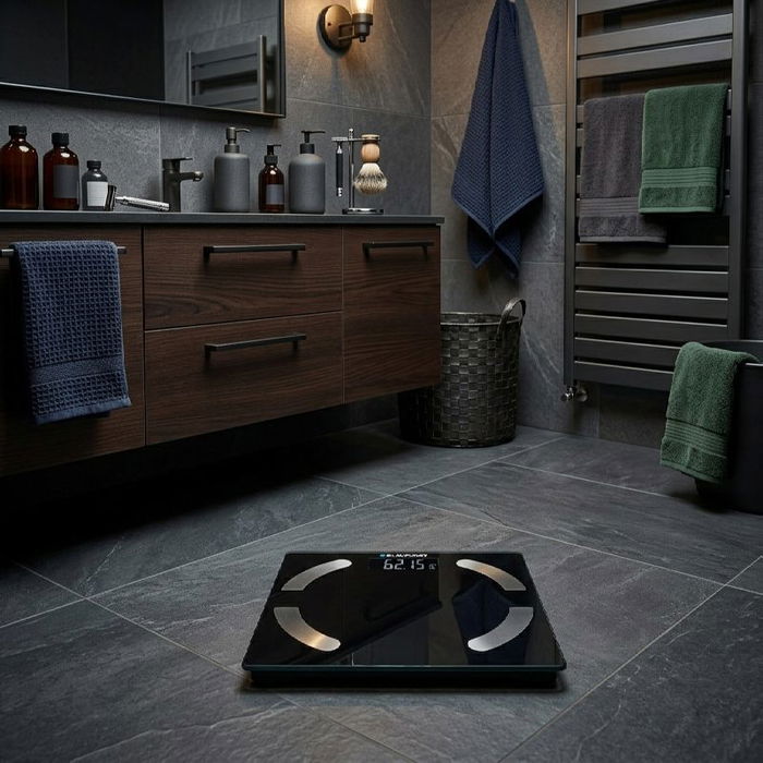 BLAUPUNKT - Báscula de Baño Digital para Medir Peso y Masa Corporal - BASCULA DE BAÑO BLAUPUNKT