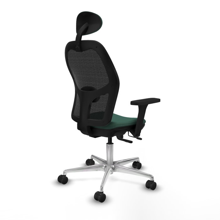 PIQUERAS Y CRESPO Silla de oficina Jorquera con mecanismo Sincro/Traslack, Verde botella y Negro PIQUERAS Y CRESPO Silla de oficina Jorquera con mecanismo Sincro/Traslack, Verde botella y Negro