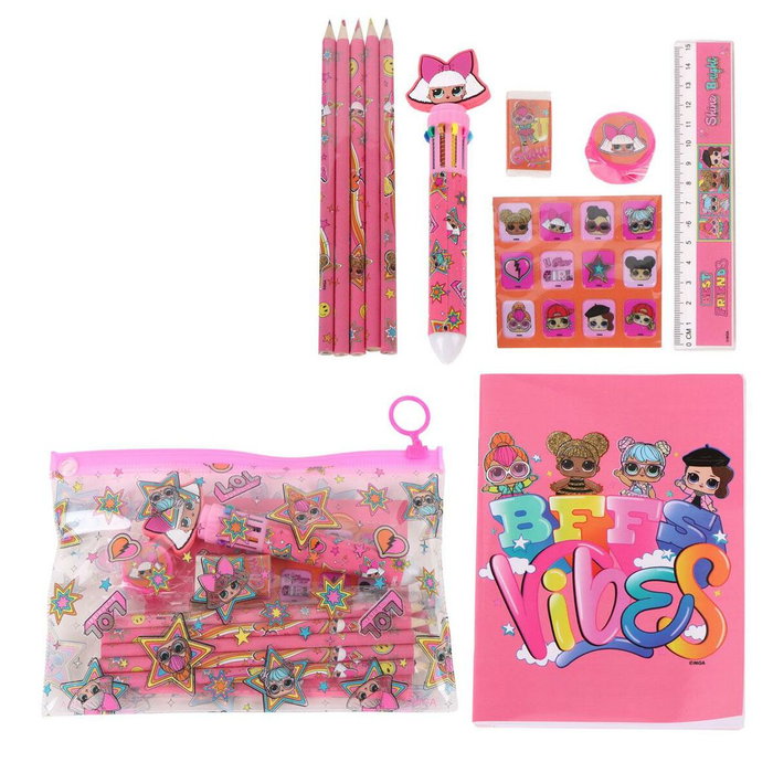 Cerdá Set de Papelería Escolar LOL Surprise Pink Cerdá Set de Papelería Escolar LOL Surprise Pink