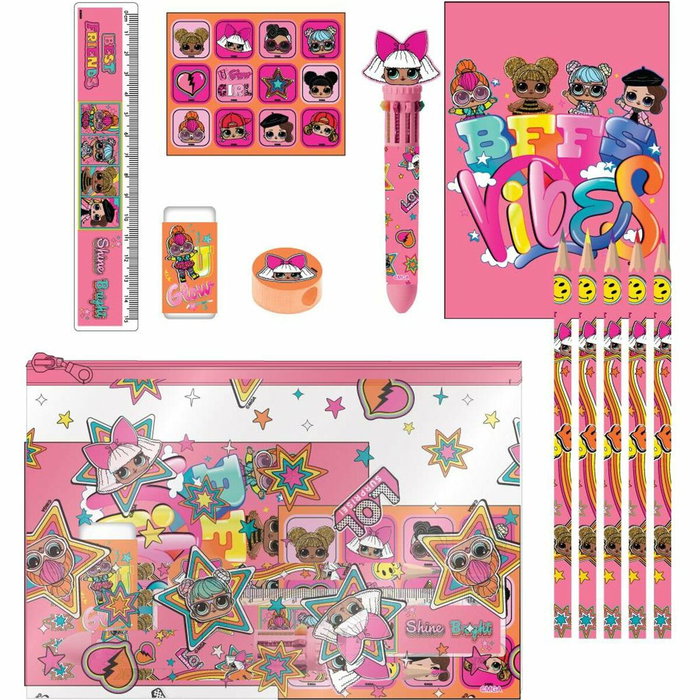 Cerdá Set de Papelería Escolar LOL Surprise Pink Cerdá Set de Papelería Escolar LOL Surprise Pink