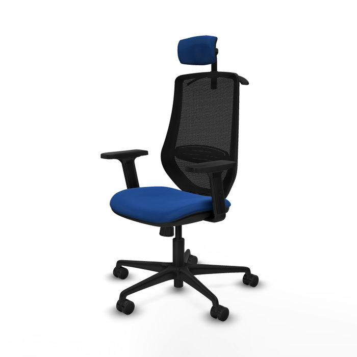 PIQUERAS Y CRESPO Silla de oficina Mardos con mecanismo Sincro, Azul y Negro PIQUERAS Y CRESPO Silla de oficina Mardos con mecanismo Sincro, Azul y Negro