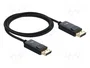 DeLOCK Cable DisplayPort 2.1 16K 80 Gbps 1 m Negro