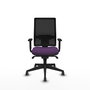 PIQUERAS Y CRESPO Silla de oficina Horna con mecanismo Sincro, morado y negro