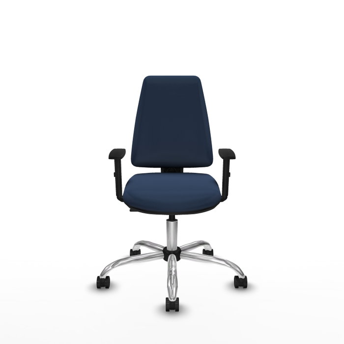 PIQUERAS Y CRESPO Silla de oficina Elche Azul marino con mecanismo Contacto permanente PIQUERAS Y CRESPO Silla de oficina Elche Azul marino con mecanismo Contacto permanente