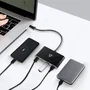 V7 V7UC2A2CHUB-BLK Hub USB-C con 4 Puertos USB 3.2 Gen 1 para PC y Mac (2x USB-A, 2x USB-C), Negro