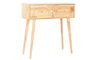 DKD Home Decor Consola de Madera de Hevea Natural Qingyue