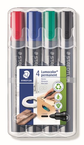 Marcador Permanente Staedtler 352 Lumocolor Conico Estuche De 4 Marcador Permanente Staedtler 352 Lumocolor Conico Estuche De 4