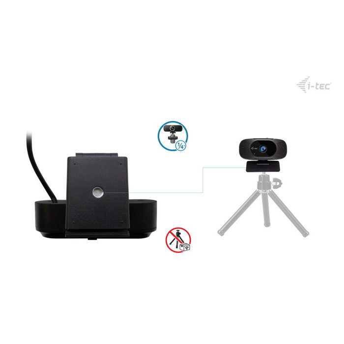 I-Tec SOLOMON 300 4K Webcam, 8,29 MP, Negro I-Tec SOLOMON 300 4K Webcam, 8,29 MP, Negro