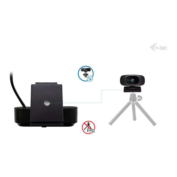 I-Tec SOLOMON 300 4K Webcam, 8,29 MP, Negro I-Tec SOLOMON 300 4K Webcam, 8,29 MP, Negro