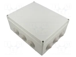 SEZ DK Caja de conexiones gris 240x90x190mm IP55