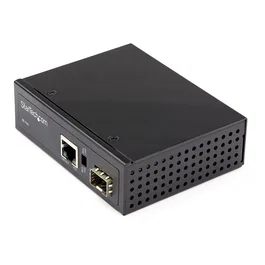 StarTech Convertidor de medios industrial PoE + 60W LWL a Cobre Gigabit Ethernet