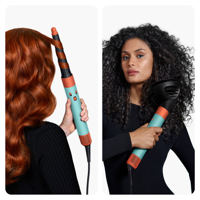 Dyson Airwrap HS08 ID Complete Long Ceramic Patina/Topaz Herramienta de Peinado Múltiples Accesorios