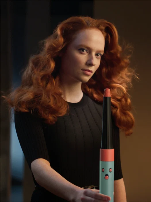 Dyson Airwrap i.d. Curly+Coily - Verde azulado, Naranja y Negro