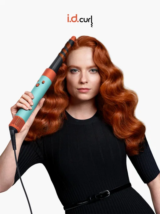 Dyson Airwrap i.d. Curly+Coily - Verde azulado, Naranja y Negro
