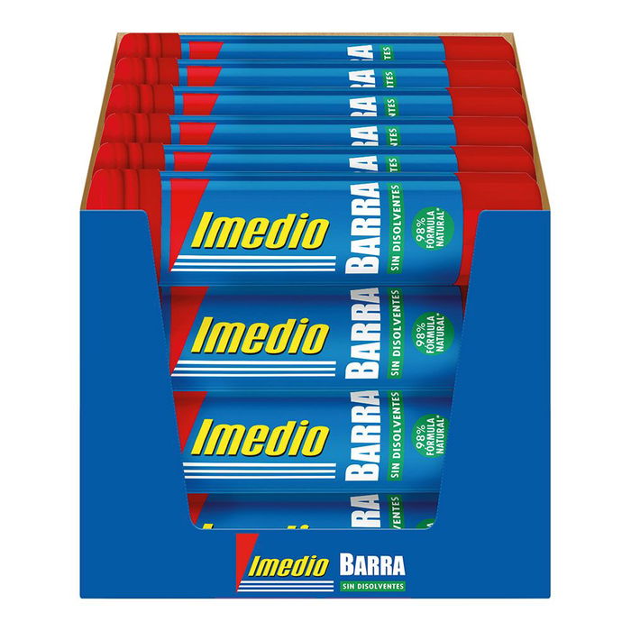 Imedio Barra Adhesiva Sin Disolventes 8,2g 7000570 para Manualidades, Hogar y Oficina, 98% Ingredientes Naturales