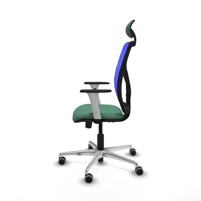 PIQUERAS Y CRESPO Silla de oficina Motilla con mecanismo Sincro Verde esmeralda y Azul PIQUERAS Y CRESPO Silla de oficina Motilla con mecanismo Sincro Verde esmeralda y Azul