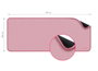 LogiLink Alfombrilla de escritorio 700 x 300 mm, rosa