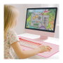 LogiLink Desk Mat 700 x 300 mm, rosa