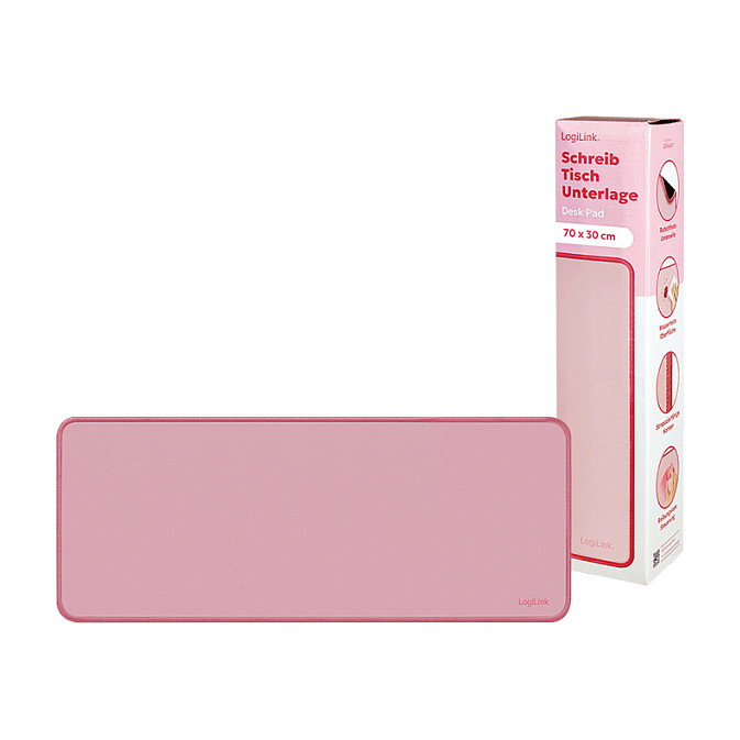 LogiLink Desk Mat 700 x 300 mm, rosa