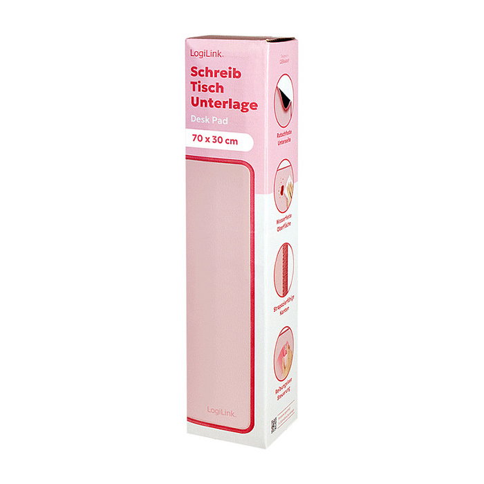 LogiLink Desk Mat 700 x 300 mm, rosa