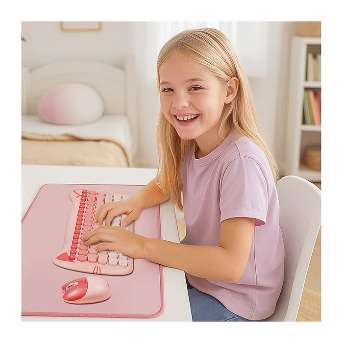 LogiLink Desk Mat 700 x 300 mm, rosa