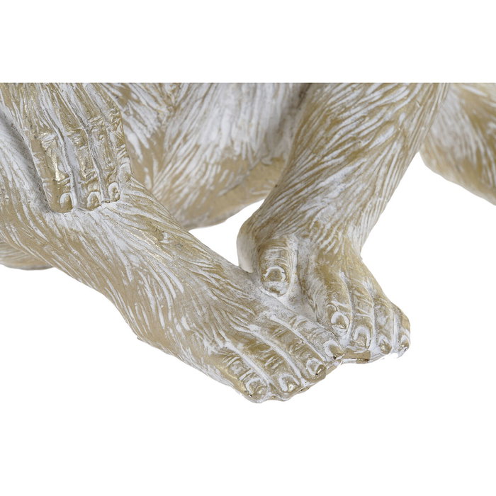 DKD Home Decor Figura de Resina Mono Dorado Surtido de 3