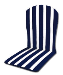 Playa Cojín Monobloc Alto Azul/Blanco 95x42x2.5cm