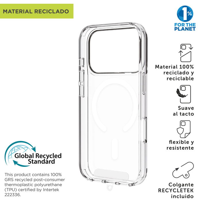 Funda para Móvil Muvit for Change iPhone 17 Pro Max Transparente
