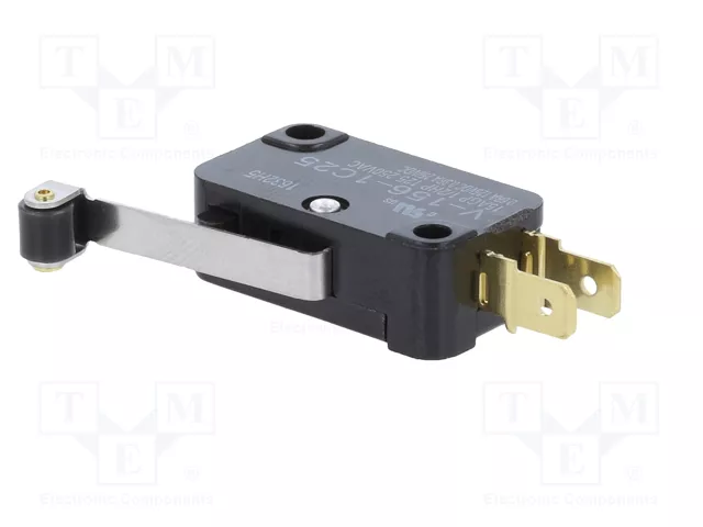 Aratas (Formerly Omron Components) Microconmutador SNAP ACTION SPDT 15A/250VAC V1561C25 Aratas (Formerly Omron Components) Microconmutador SNAP ACTION SPDT 15A/250VAC V1561C25