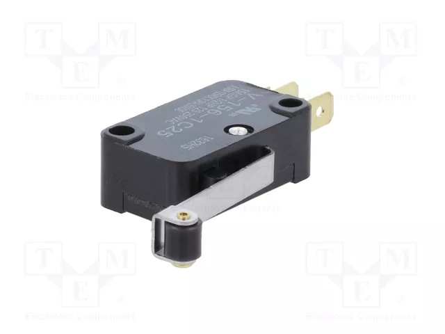 Aratas (Formerly Omron Components) Microconmutador SNAP ACTION SPDT 15A/250VAC V1561C25 Aratas (Formerly Omron Components) Microconmutador SNAP ACTION SPDT 15A/250VAC V1561C25