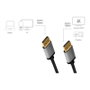 LogiLink Cable DisplayPort DPM a DPM 4K60 Hz de 3 m, Negro/Gris